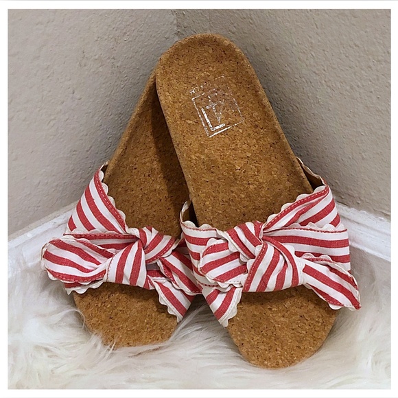 LFL Shoes - NEW Lust For Life Alto Striped Canvas Cork Sandal